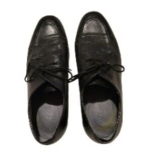 LEATHER Oxford Dress Shoes Black Size 9